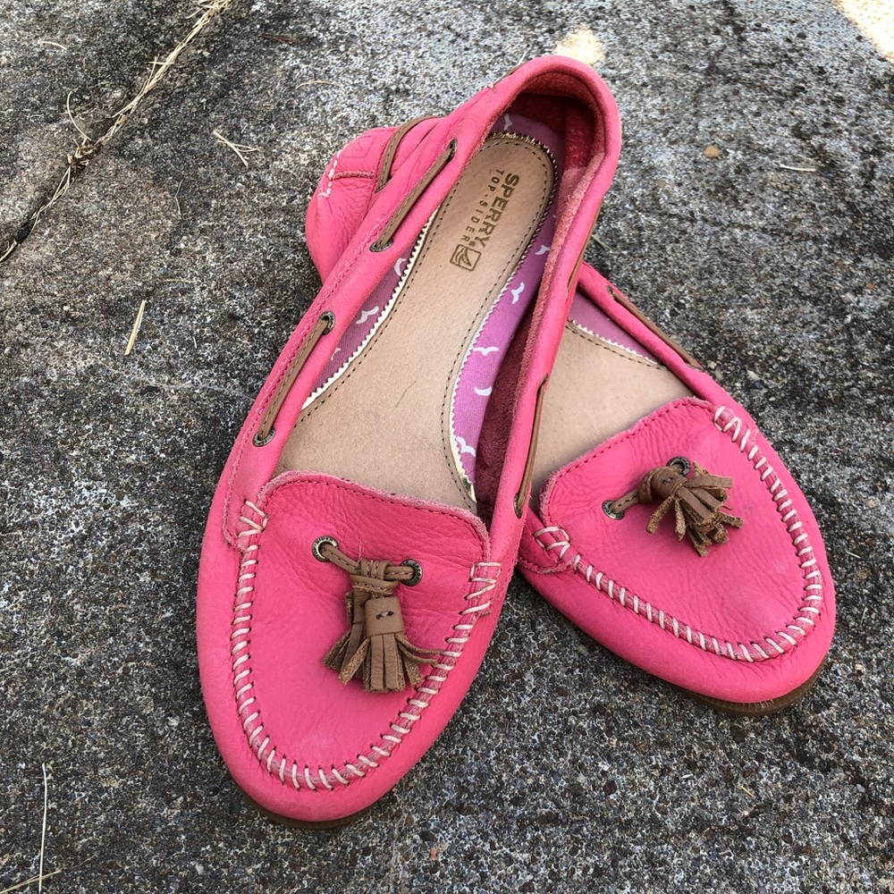 Sperry Pink Boat Shoes